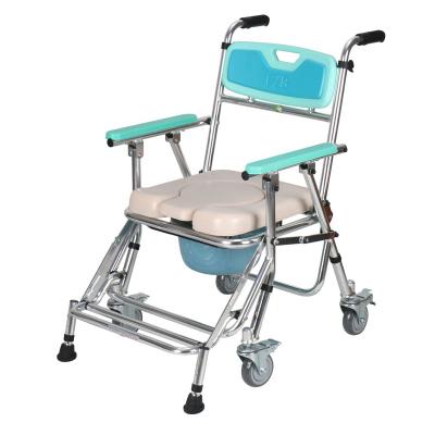 FZK-4542-1 ALUMINUM FOLDING COMMODE CHAIR(WITH ANTI-TIPPER)